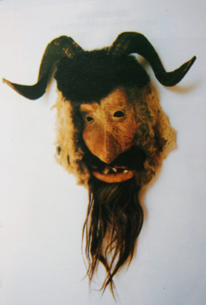 POP-CURSEU, Fig.1, masque de diable Th populaire XXe s